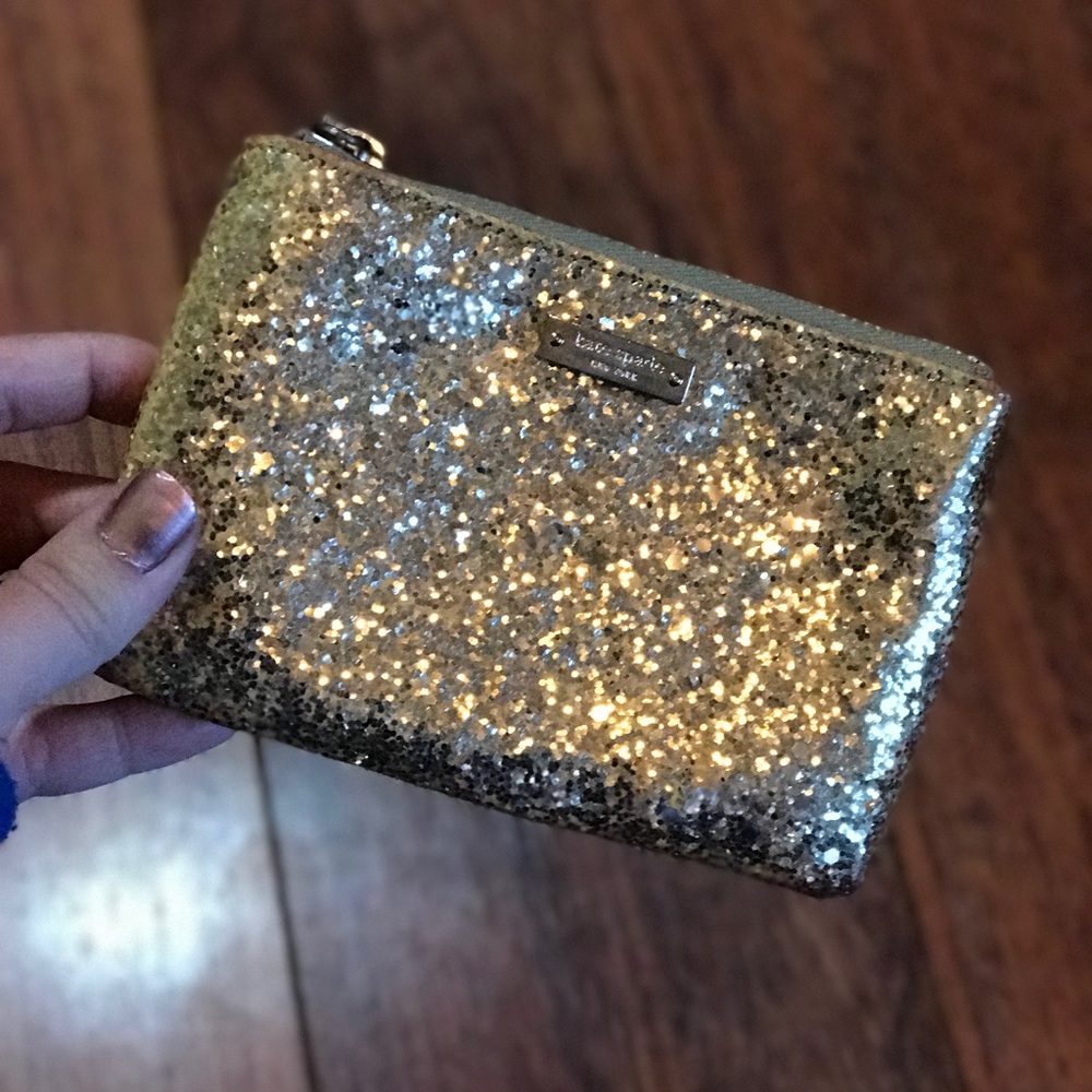 Kate Spade Gold Glitter Coin Purse